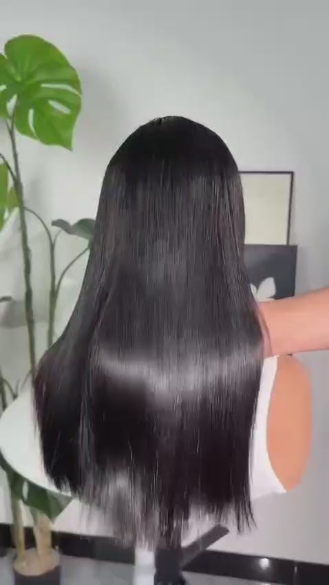 Bone Straight Super Double Drawn Human Hair Wig