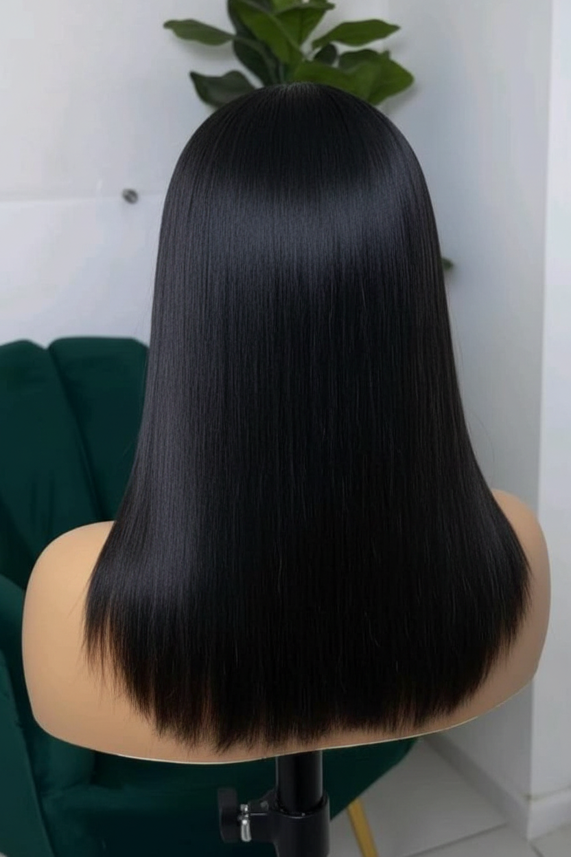 Silky Straight HD Lace Front Human Hair Wig